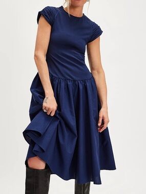 free people love of my life dress blue Free People | Dresses | Free People Love Of My Life Dreamy Midi Dress Lunar Bloom Sz Small Medium Nwt